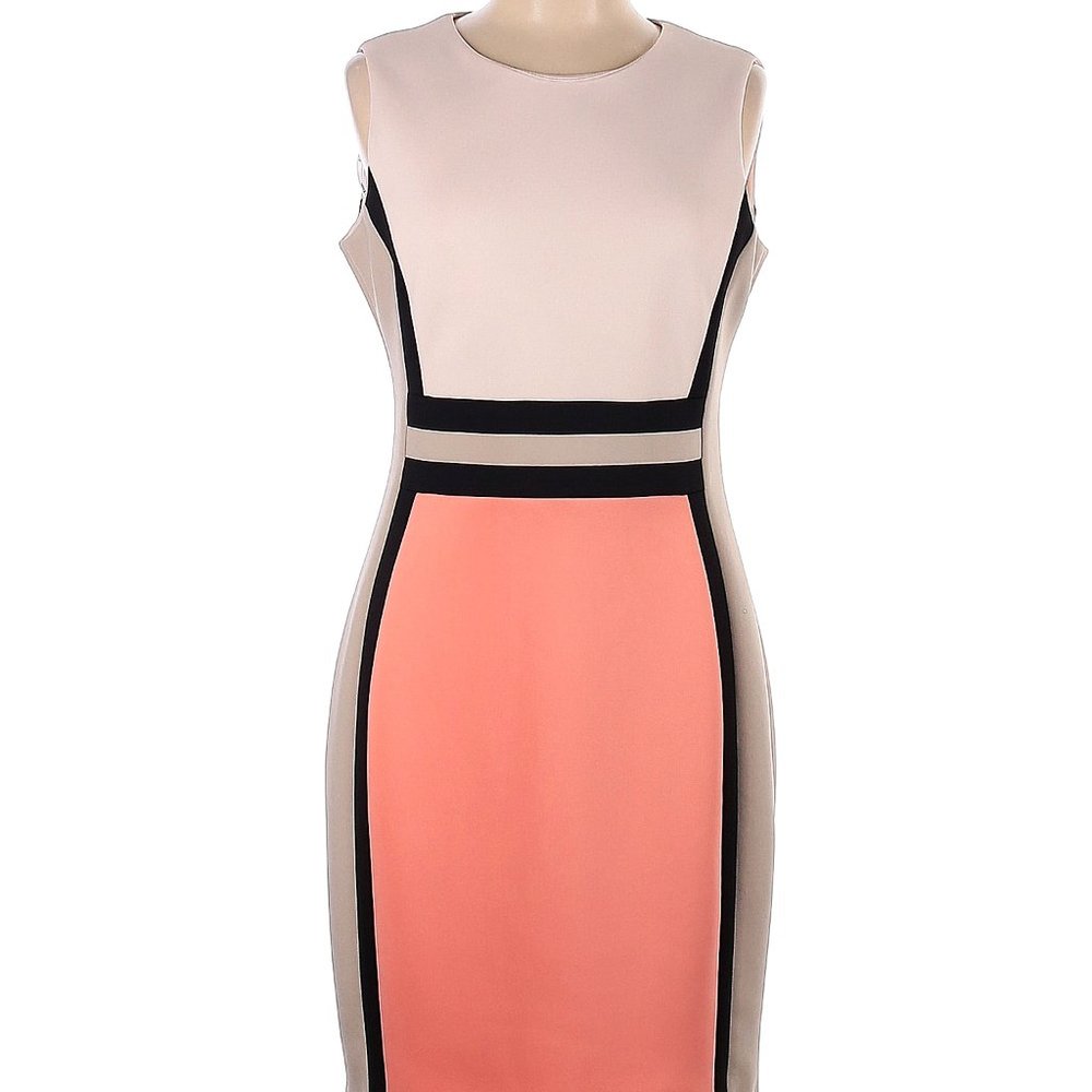 Calvin Klein Colorblock Dress Size 0 Petite